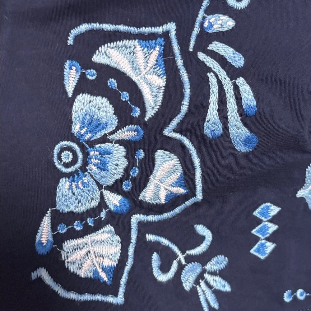 Johnny Was V-Neck Drawstring Knit Dress (Size M) - Picture 4 of 14